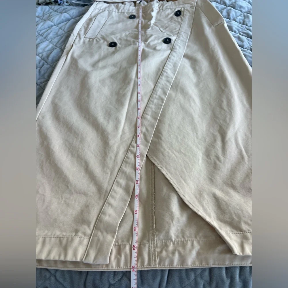 ZARA paperbag gabardine skirt L - Picture 9 of 12